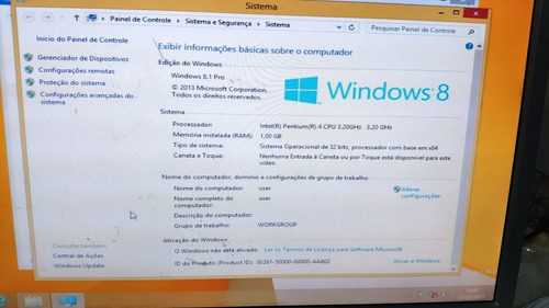 Servidor Torre Ibm Pentium 4 -3.20 Ghz 1 G Hd 80 G Terminal (Usado)