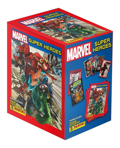 Caja Estampas Coleccionables 250 Sticks Super Heroes