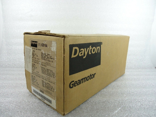 Dayton 6z916a Dc Industrial Gearmotor Hp 1/20 Vdc 0-90 Elect