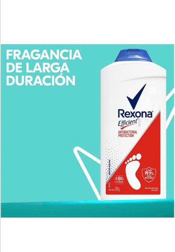 Rexona Efficient Desodorante Antibacterial Para Pies Talco