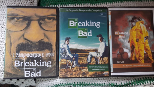 Peliculas Breaking Bad Temporada Completa 1,2 Y 3 Dvd