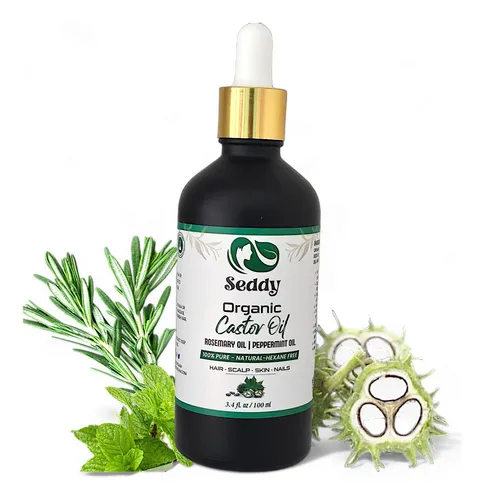 Óleo De Rícino Seddy Organic Com Alecrim E Hortelã 100ml