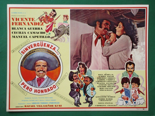 Vicente Fernandez Sinvergüenza Pero Honrado Cartel De Cine 3