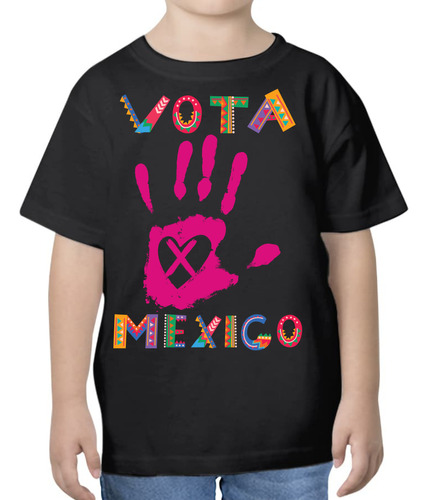 Playera Vota Por México - Mano Rosa - 01