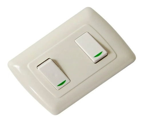 Apagador Doble Switch Interruptor Con Luz Piloto Calidad