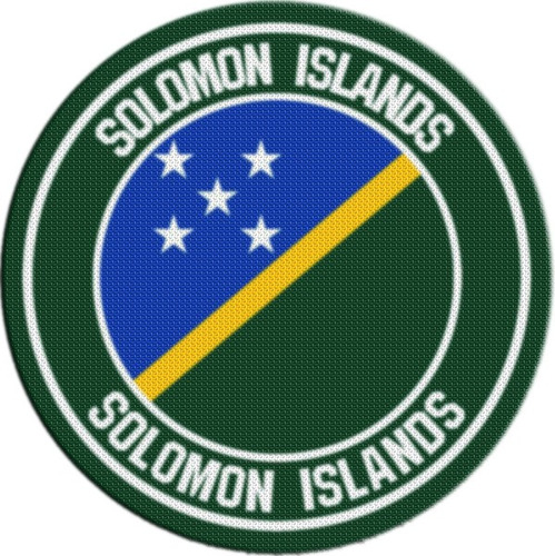 Parche Escudo Circular Islas Salomon M01