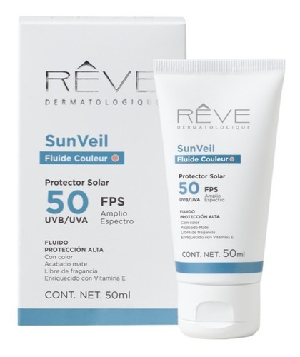 Reve Protector Solar Sunveil Fluide Couleur 50 Fps 50ml 