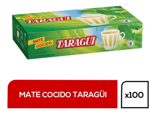 Mate Cocido Taragui Caja 100 Saquitos Envio Hoy 