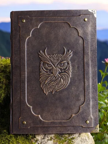 Grimorio De Búho Lechuza Cuaderno 300 Hojas, Animal De Poder