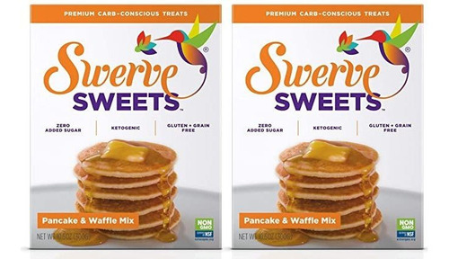 Swerve Dulces, Crepe Y Waffle Mix, 10.6 Oz, Paquete De 2