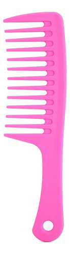 Peine Antiestático, 3 Colores, Dientes Anchos, Mango Recto,