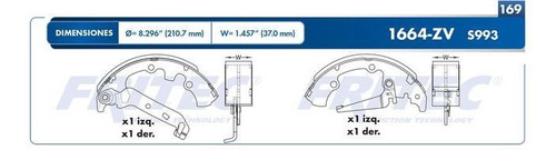 Balata Tambor Fritec Ecosport 2.0 2009 2010 2012