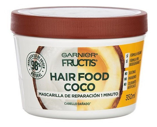 Fructis - Trat Capilar - Food - 350 Ml - Coconut