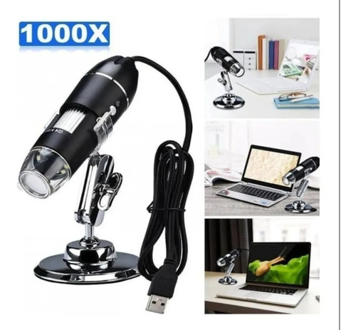 Microscópio Digital Usb 1000x Hd Lupa Eletronicos Pc