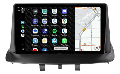 Central Multimidia Fluence 9p Carplay 4gb 64gb Android 14