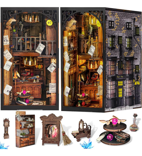 Kit De Rincón De Libros Diy, Rompecabezas De Madera 3d En Mi
