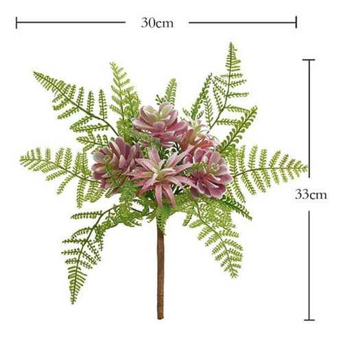 Plantas Suculentas Artificiales Sin Macetas, Pequeñas