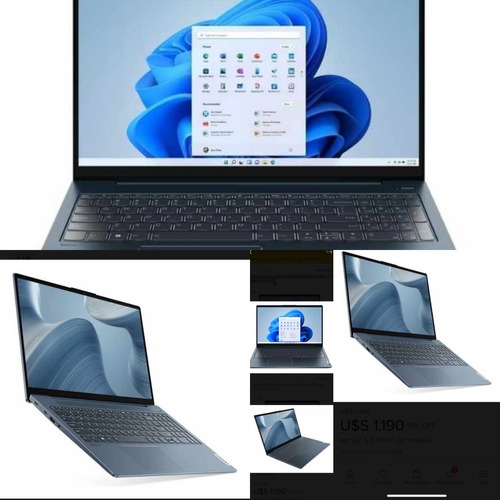 Laptop Lenovo Ideapad, Disco Rigido  1 Tb, Core I7, Bat 0km