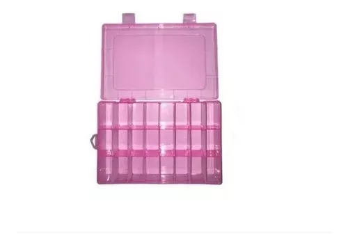 CAJA ORGANIZADORA 23 DIVISIONES ROSA CHICLE