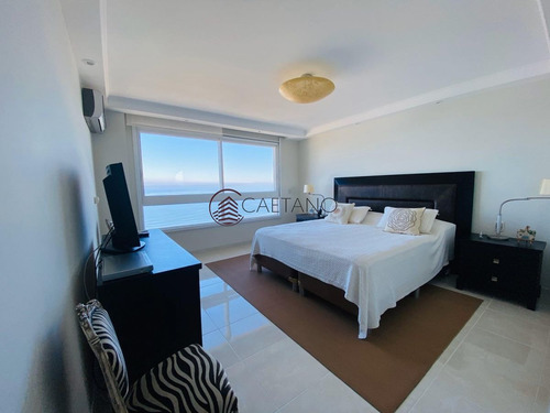 Imagen 10 de 16 de Departamento En Torre Le Jardin Con Vista Increíble Al Mar! - Punta Del Este Mansa