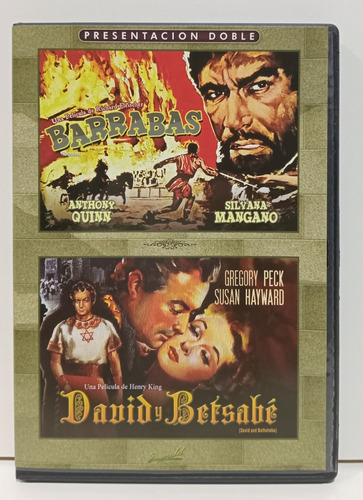 Pelicula Doble Barrabas Y David Y Betsabe Dvd Original