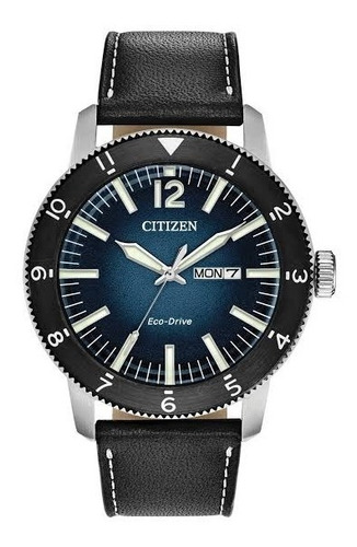Citizen Brycen Stainless Leather Strap Aw0078-08l   Dcmstore