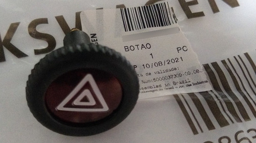 Imagem 1 de 3 de Botão Pisca Alerta Painel Fusca Kombi Brasília Original Vw