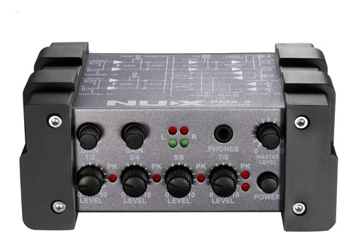 Nux Pmx2 Line Mixer Interface De Audio Prm