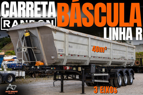 Carreta Caçamba Randon Basculante 40m3 C/12 Pneus 2017