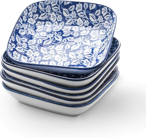 Set De Platos Selamica Porcelana 6 Piezas 8 Pulgadas