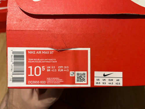 Zapatilla Nike Air Max 97 En Caja Igual A Nueva (Usado)