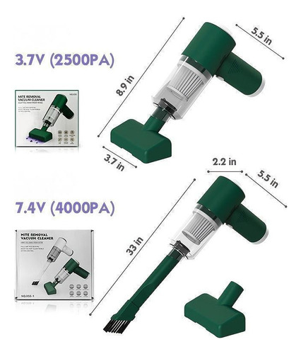 Aspiradora Uv Led Acaros Anti-removedor De Polvo Controlers