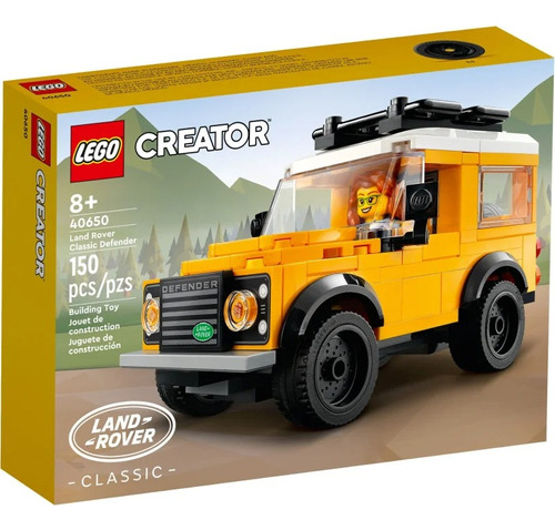 Lego Land Rover Classic Defender Especial 75 Anos - 40650 Quantidade De Peças 150 Versão Do Personagem 40450