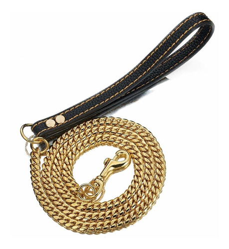 Pet Dog St Ong Leash Long Ft Ft Ft K Gold Metal Mm  U ...