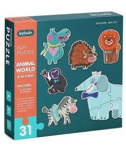 Rompecabezas Mundo Animal 31 Piezas Kylwin