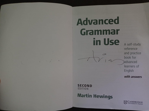 Advanced Grammar In Use Sin Cd Rom 2nd (second) Edition (Usado)