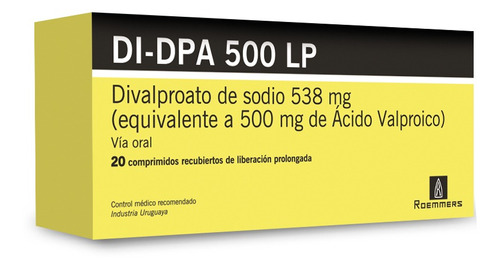 Di Dpa® 500 Lp X 20 Comprimidos | Antiepiléptico