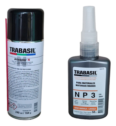 Trabasil N Activador+ Trabasil Np3 X 50 Estructural Rigidos