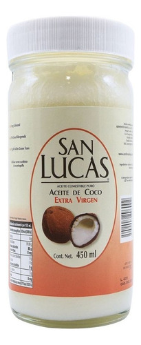 Aceite De Coco San Lucas Extra Virgen 450ml