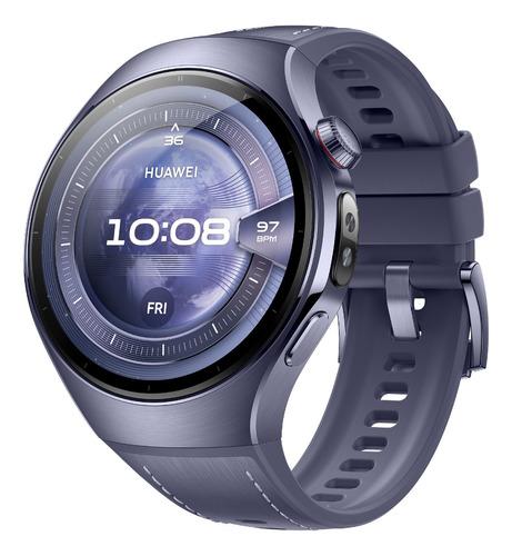 Huawei Watch 5 46mm Morado, Smartwatch Con Esim; Gps, Tecnología Multi-sensing X-tap, Medicion De Oxígeno En Sangre En La Yema Del Dedo, Panorama De Salud, 2 Modos De Batería, Gestos Inteligentes