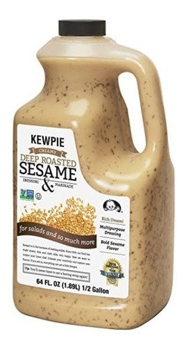 Aderezo Sésamo Ajonjolí Cremoso 1.89l Kewpie Deep Roasted