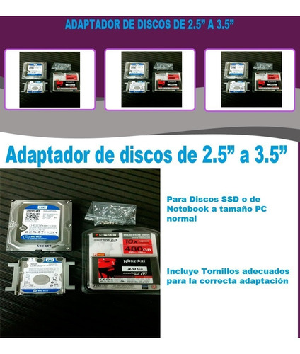 Adaptador De Bahía De 2.5 A 3.5