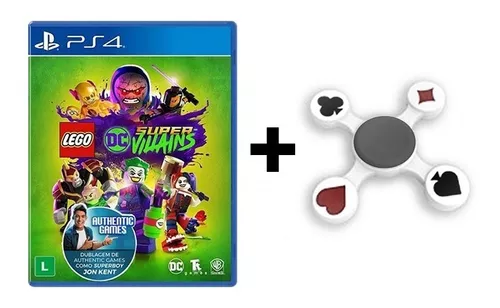 Lego DC Super Villains + Hand Spinner Naipes PS4 Pronta Entrega