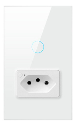 Interruptor 1 Tecla + Tomada Wifi Alexa E Google Home