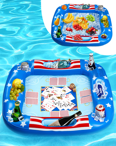 Mesa De Juego Inflable Con Naipes Impermeables