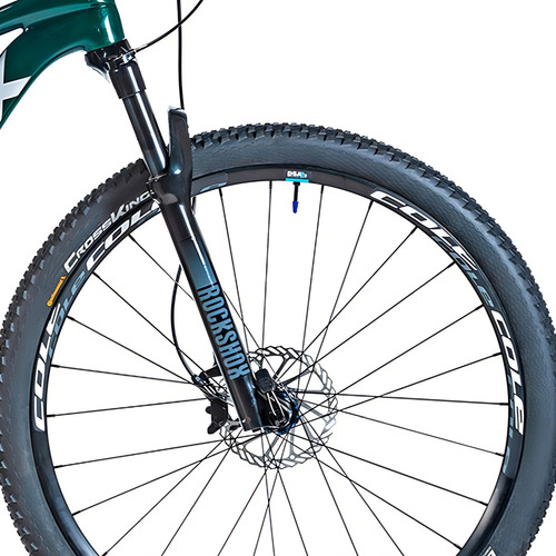 Bicicleta Aro 29 Audax Auge 555 1x12 Carbono Mtb Cor Verde-escuro Tamanho Do Quadro 19