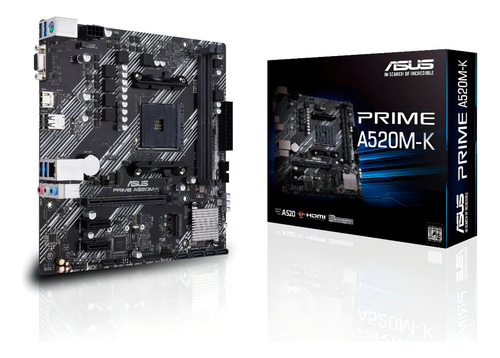 Motherboard Asus A520m-k Amd Compatible Ryzen 3ra Gen
