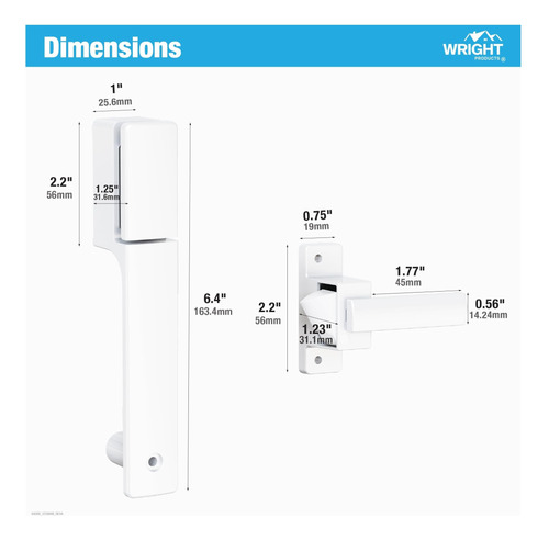 Cerradura Pulsador Wright Para Puertas: Compacta Y Segura