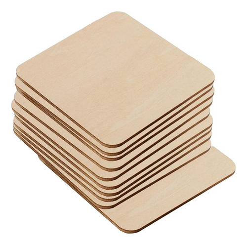 4 X 10 Piezas De Sin Terminar, Piezas Cuadradas De , Esquina