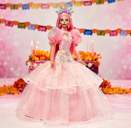 Mattel Barbie Pink Magnolia Día De Muertos 2023 Premium